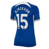Camisa de Futebol Chelsea Nicolas Jackson #15 Equipamento Principal Mulheres 2023-24 Manga Curta
